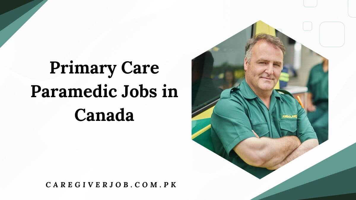 Primary Care Paramedic Jobs in Canada