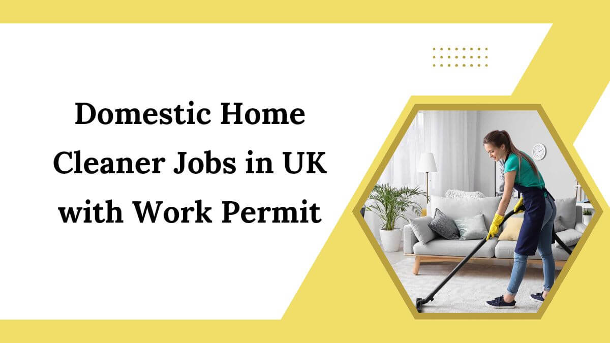 Domestic Home Cleaner Jobs in UK with Work Permit