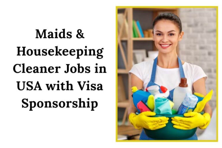 Maids & Housekeeping Cleaner Jobs in USA with Visa Sponsorship